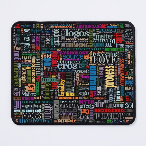 Jungian Psychology Word Cloud Mouse Pad