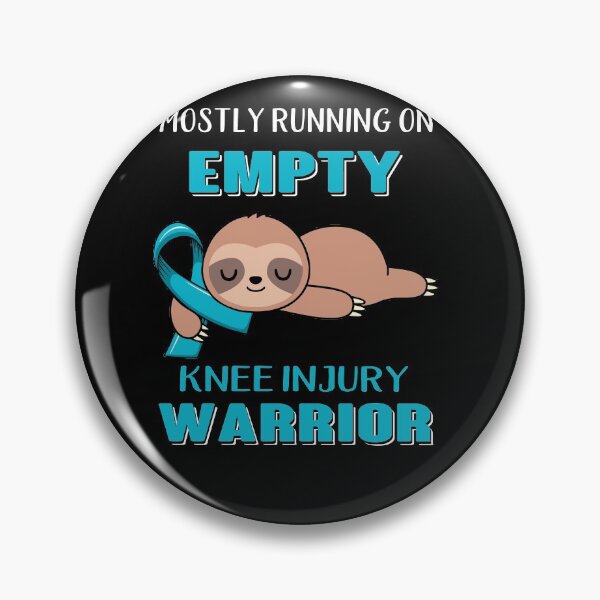 Item preview, Mostly Running On Empty Knee Injury Warrior designed and sold by Brad-FI.