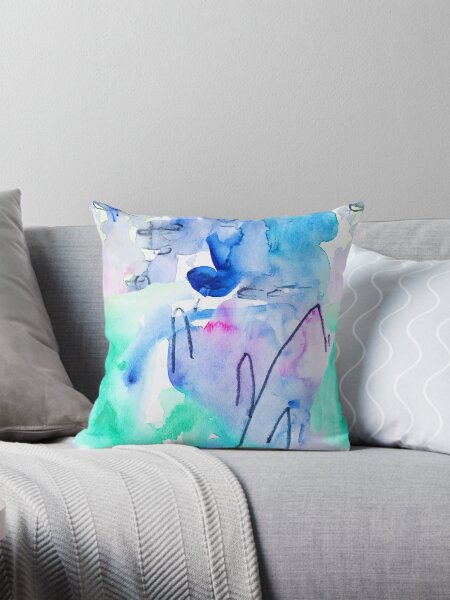 Rainbowfish Throw Pillow