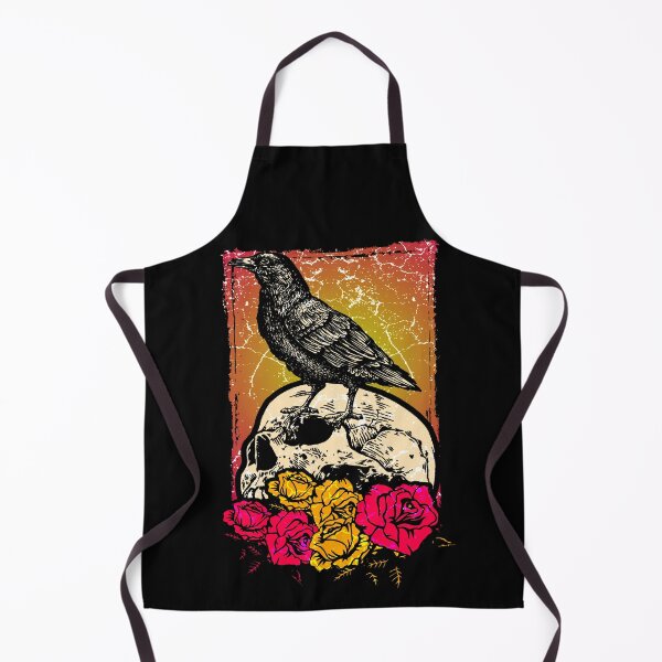 Item preview, Crow on skull with flowers designed and sold by Mila1946.