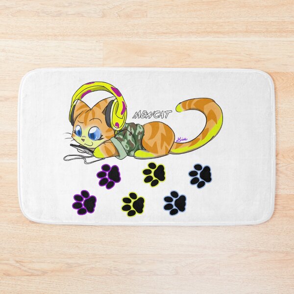 Item preview, Cat Listening To Music Clipart - Cartoon Funny Cats  designed and sold by Havic  Tees.