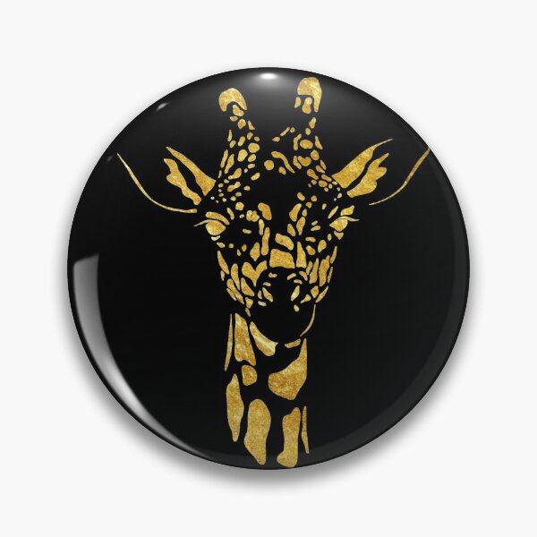 Item preview, Gold Foil Giraffe Head designed and sold by TheWildFlix.