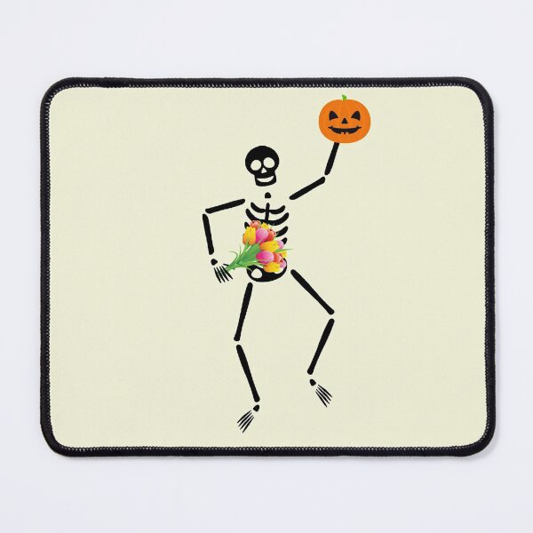Item preview, Cute Dancing Halloween Floral Skeleton Trick or Treat Autumn Party  designed and sold by catchyology.