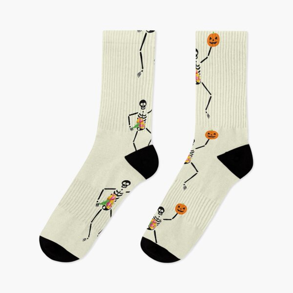 Item preview, Cute Dancing Halloween Floral Skeleton Trick or Treat Autumn Party  designed and sold by catchyology.