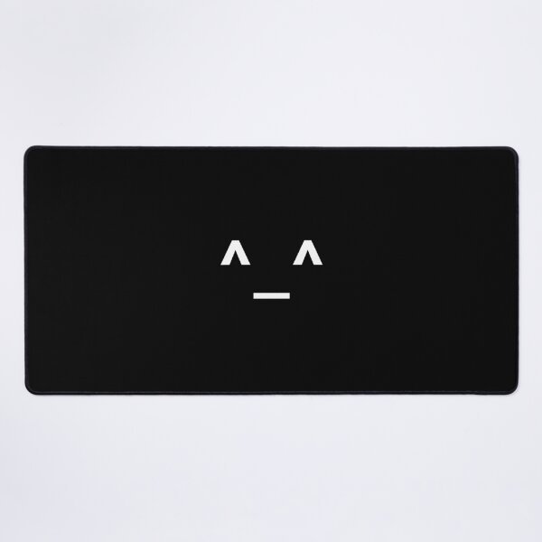 Joyful Face Emoji Desk Mat