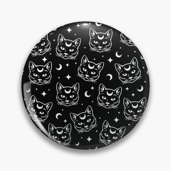 Item preview, Mystical Magical Halloween Cat with Moon Pattern designed and sold by Gsallicat.