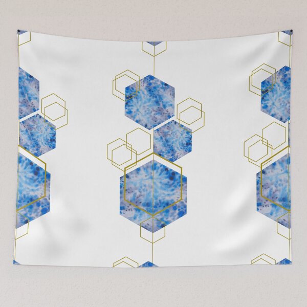 Item preview, Abstract Geometric Hexagonal Composition designed and sold by PixelWoosh.