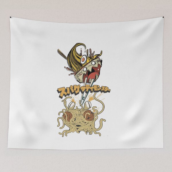 Item preview, Spaghetti Noodle Ramen monster Attack japanase  designed and sold by TRIBExSPACE.