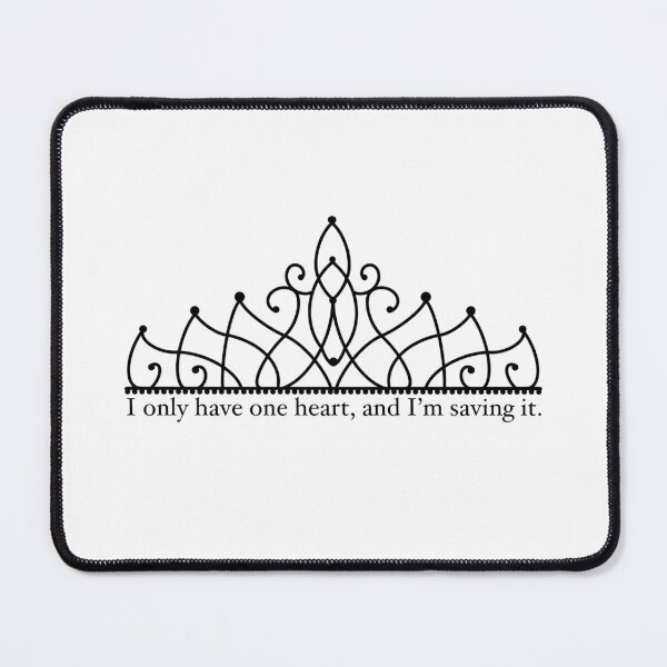 Item preview, I Only Have One Heart The Heir Quote designed and sold by doodlesbyCara.