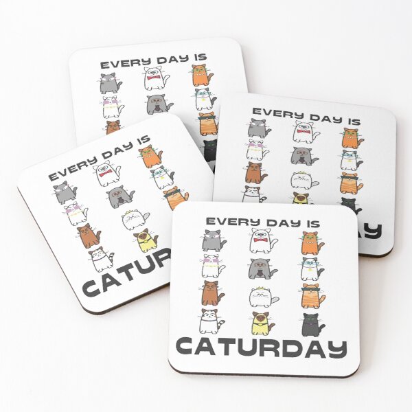 Item preview, everyday is caturday designed and sold by Dam31.