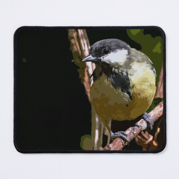 Item preview, r1447/ new finition 2021 Mésange charbonniére  peinture -  5 t (c)(h) by Olao-Olavia / Okaio Créations designed and sold by o.okaïo.