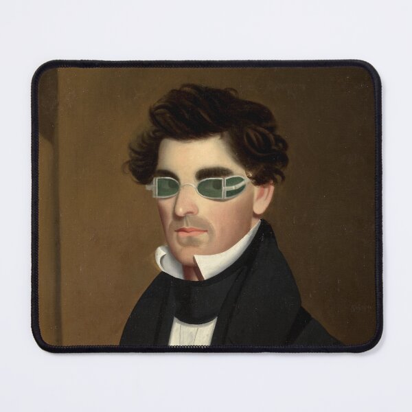 Item preview, Cyber nerd from the past | Vintage painting designed and sold by Petra Becker.