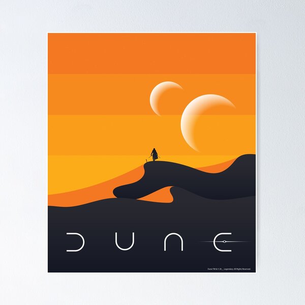 Item preview, Dune 2021, Arrakis Poster designed and sold by blackdogshop.
