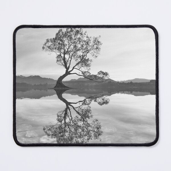 Item preview, Black and White Landscape Wanaka Tree designed and sold by ind3finite.