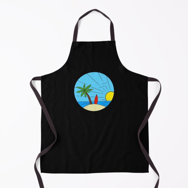 Item preview, Sunset On A Tropical Island | Minimalistic Style Tattoo Design Line Art Illustration Surfer Culture Summer Vibes designed and sold by bymtsef.