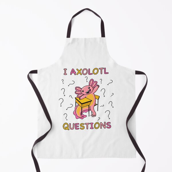 Item preview, I Axolotl Questions Back to School T Shirt for Students White designed and sold by Suzanne Uchytil.