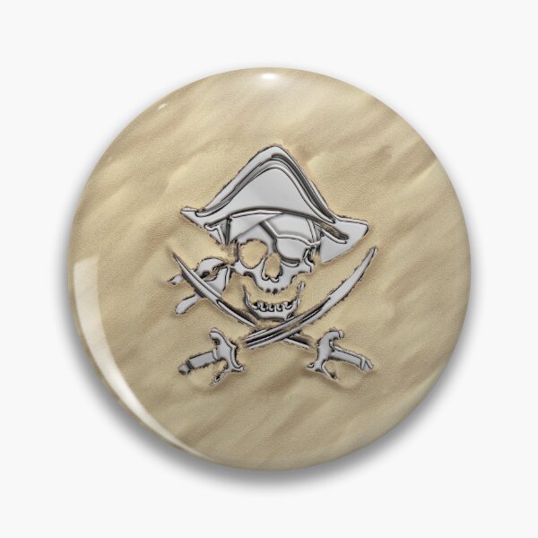 Item preview, Chrome Pirate Crossbones in Sand designed and sold by Garaga.