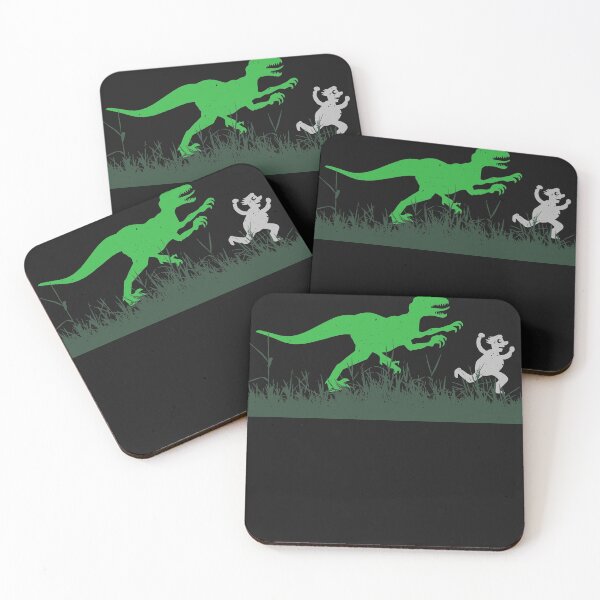 Item preview, Dinosaur Chasing Jogging Running Runner Run designed and sold by fantasyy.