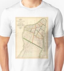Camiseta unisex Vintage Map of New York City (1831)