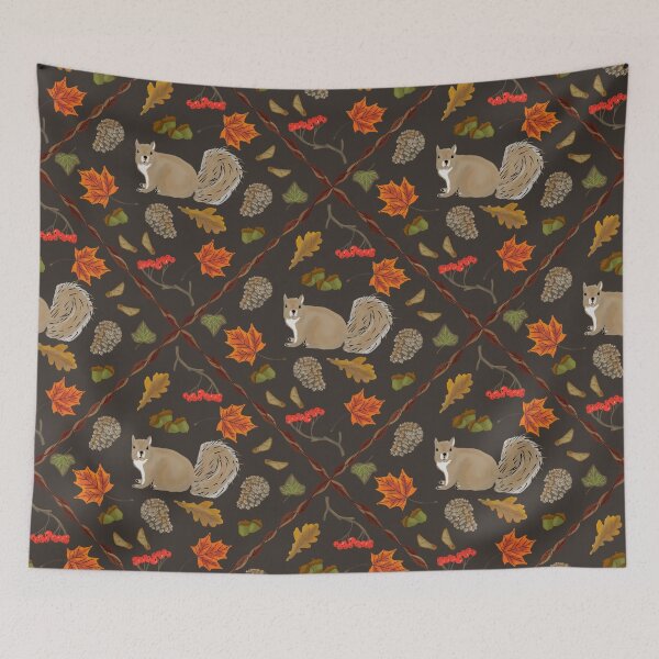 Item preview, Fall Squirrels designed and sold by Quick Brown Fox Canada.
