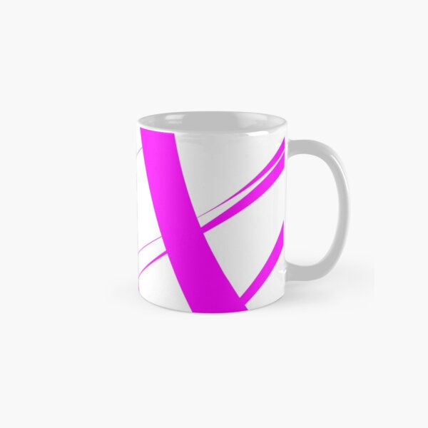 Blue and pink stripes in the wind Classic Mug