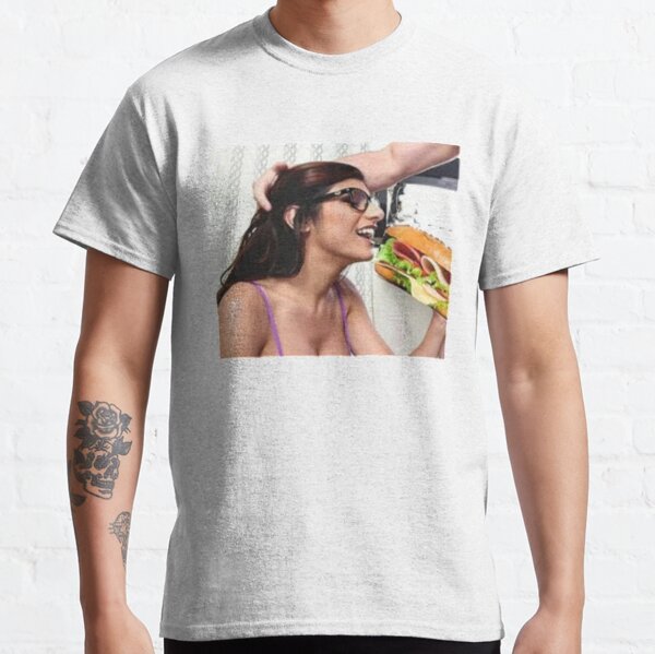 Mia Khalifa having lunch Classic T-Shirt