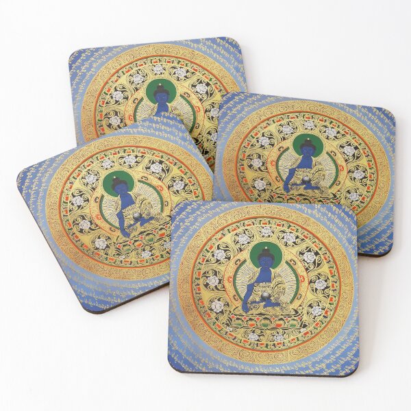 Item preview, Blue Meditation Tibetan Buddhist Mandala designed and sold by GuyBlank.