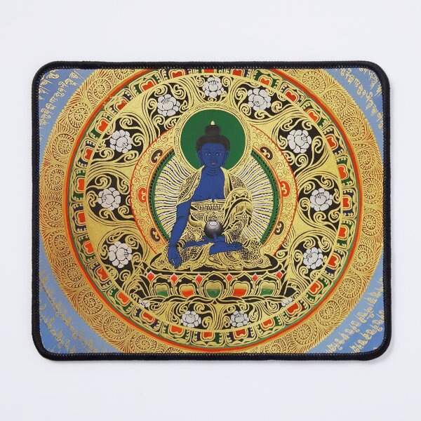 Item preview, Blue Meditation Tibetan Buddhist Mandala designed and sold by GuyBlank.