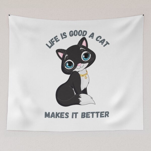 Item preview, Life is good a cat makes it better designed and sold by EagleArtist12.