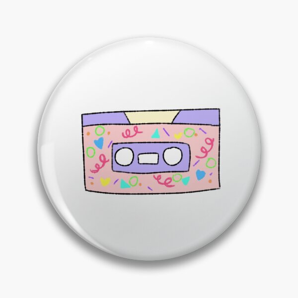 Item preview, pink funky cassette tape designed and sold by RaspberryRhen.