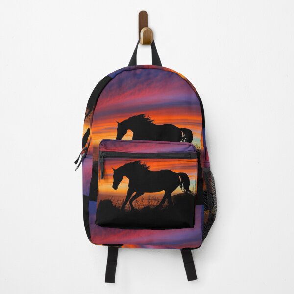 Item preview, Sunset Drink - Dramatic Sky and Horse Silhouette at the Sea designed and sold by OpenED360.