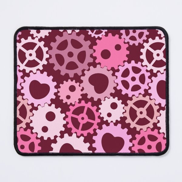 Item preview, Cogwheels pink on wine designed and sold by QuirkyCraftz.