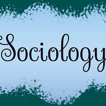 Artwork thumbnail, Sociology School Subject Label - Sherpa Blue by IrinchiDE