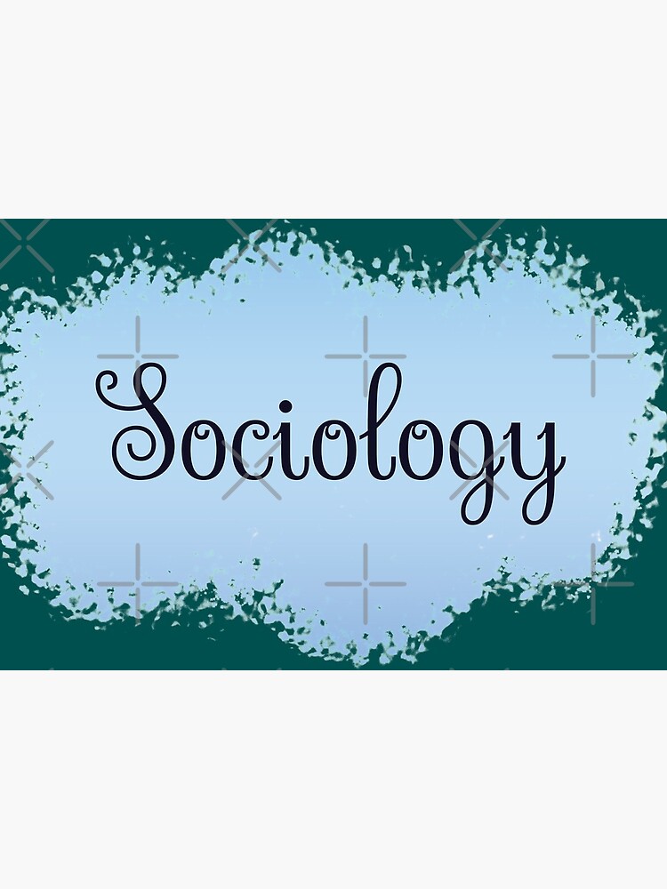 Thumbnail 2 of 2, Art Board Print, Sociology School Subject Label - Sherpa Blue designed and sold by IrinchiDE.
