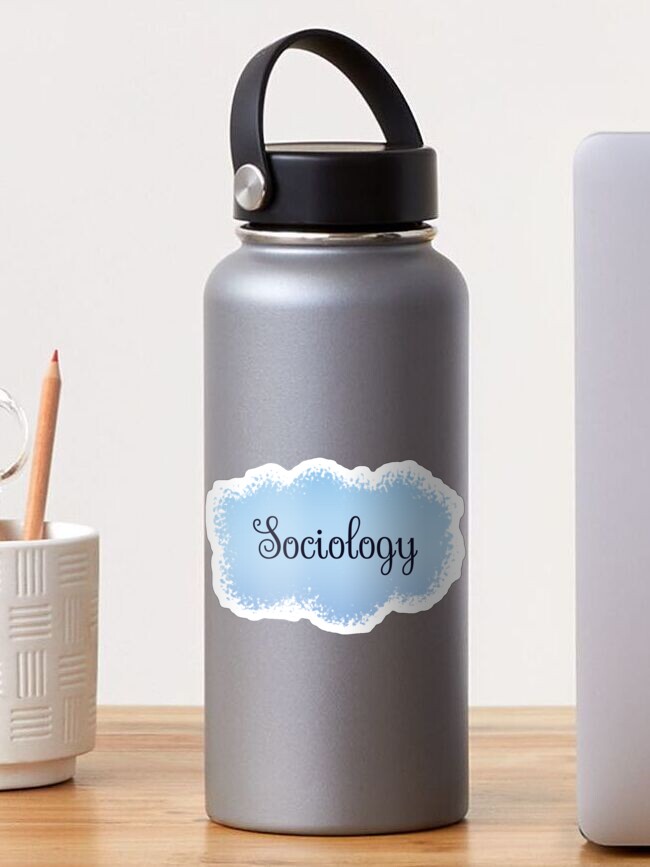 Thumbnail 1 of 3, Sticker, Sociology School Subject Label - Sherpa Blue designed and sold by IrinchiDE.