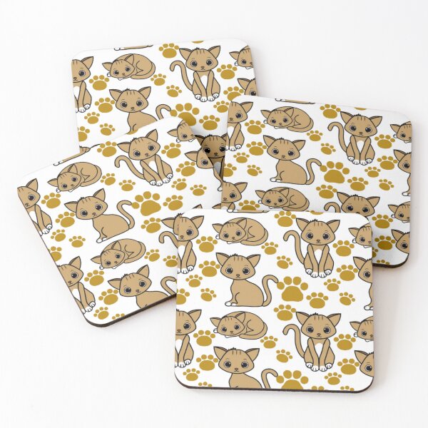 Item preview, Cute Kitten Pattern designed and sold by Poetic Patterns Studio.