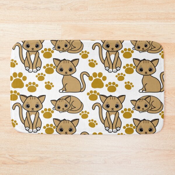 Item preview, Cute Kitten Pattern designed and sold by Poetic Patterns Studio.
