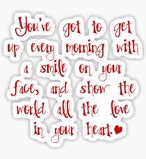 "Beautiful" (Carole King) lyrics Sticker