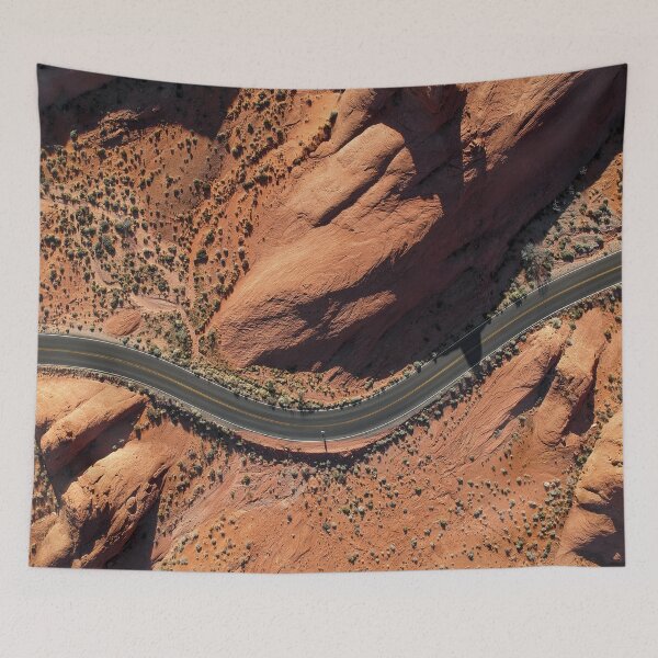 Item preview, winding road (Aerial view) in Nevada, USA designed and sold by BOSHIRT.