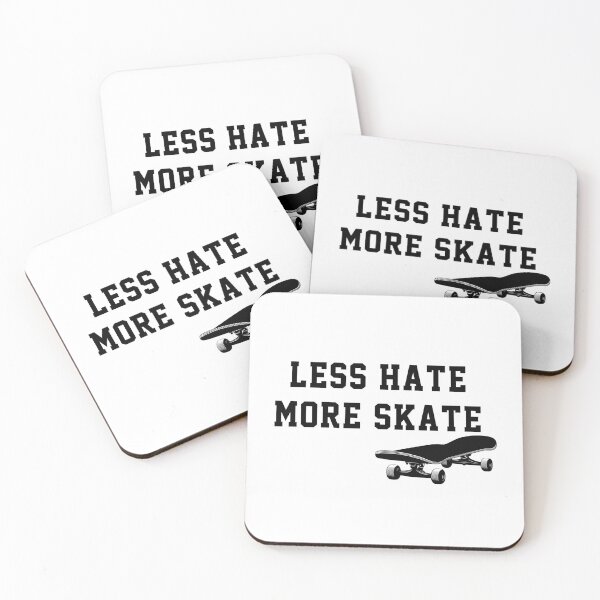 Item preview, Funny Skater, less hate more skate, Skate Boarding Sports Fan Gift, Skating , Skater Gift, Gift for skater Funny Meme Gift for Best Friend boyfriend girlfriend designed and sold by joygift369.
