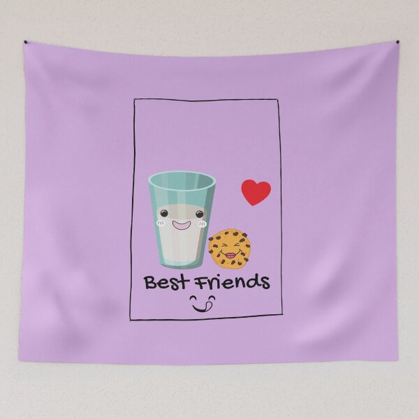 Item preview, Best Friends Milk & Cookies designed and sold by PlumNearly.