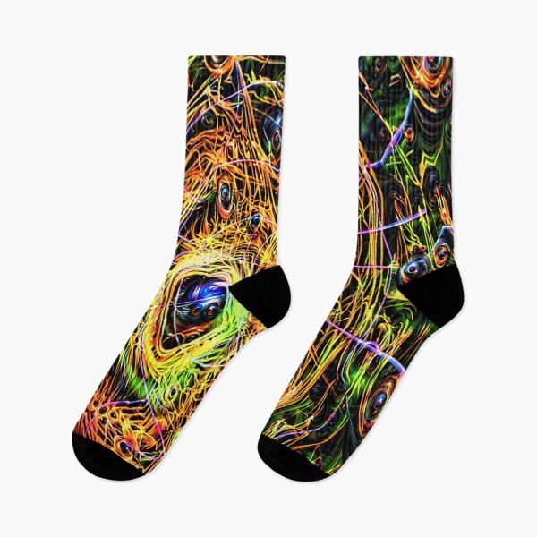 Item preview, vibrant psychedelic yellow design designed and sold by BelAnnGrey.