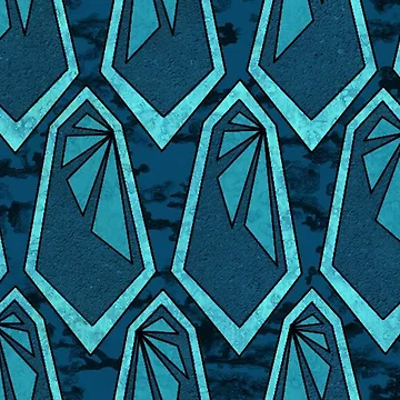 Artwork thumbnail, Geometric Crystal Pattern by Vincent Briggs
