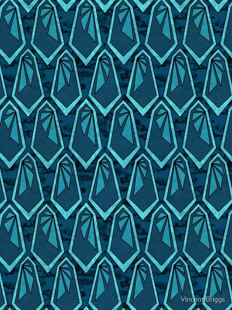 Thumbnail 4 of 4, iPhone Case, Geometric Crystal Pattern designed and sold by Vincent Briggs.