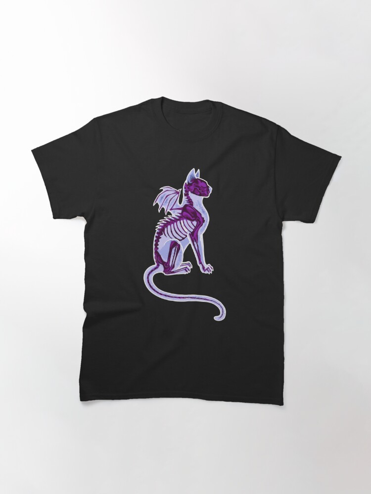 Vista alternativa de Camiseta clásica Gato vampiro