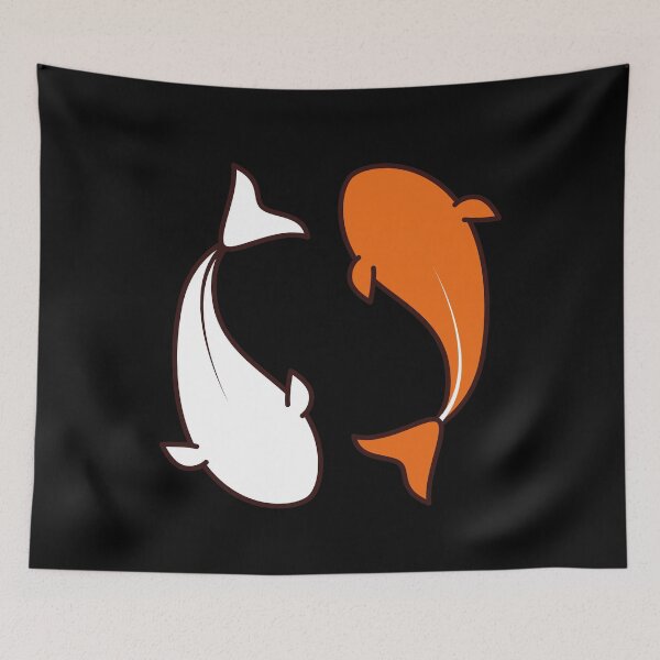 Item preview, Koi Fish Ying & Yang Meaning Love Minimalist Design designed and sold by appareltolove.