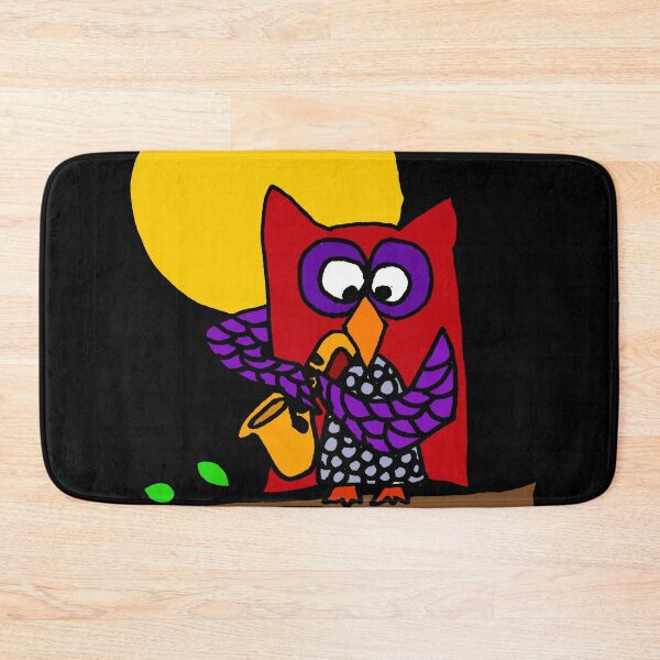 Item preview, Cool Funny owl Playing Saxophone designed and sold by Nature's Fancy.