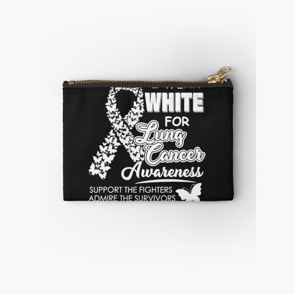 Item preview, I Wear White For Lung Cancer Awareness designed and sold by Clavitaps.