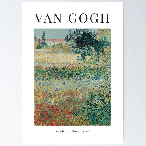 Item preview, Vincent Van Gogh - Garden in Bloom, Arles - Exhibition Art Poster designed and sold by Francisco Couto.