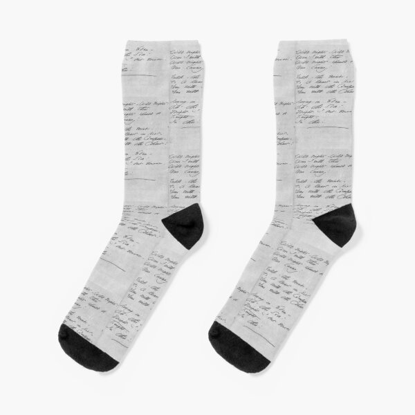 Calcetines personalizados 4 líneas Texto personalizado Su nombre Fecha o  Mensaje Aquí Único Personalizado Crew Socks